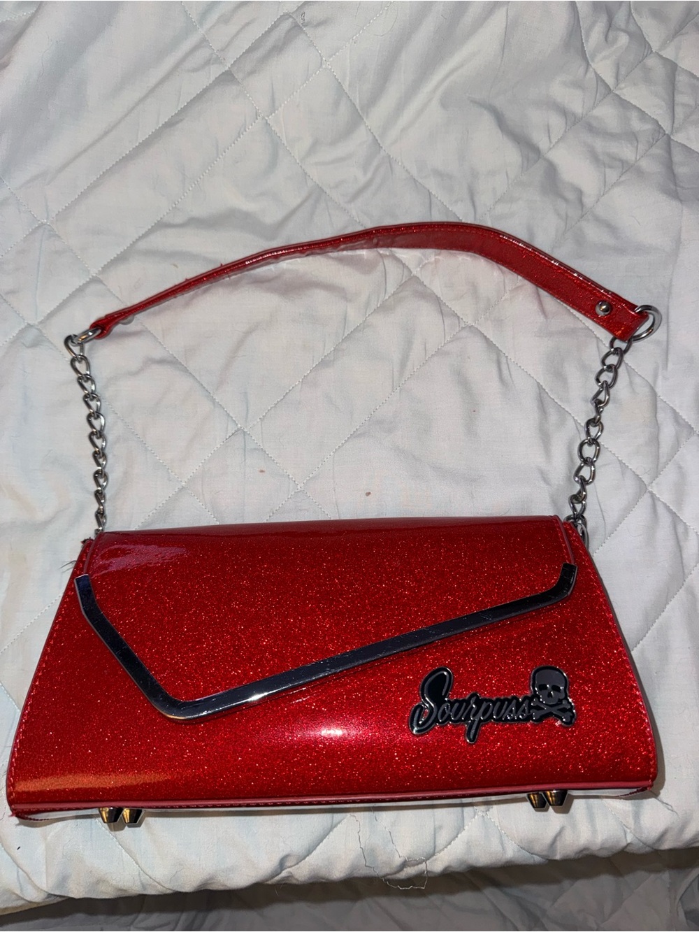 Sourpuss Glitter Retro Shoulder Bag